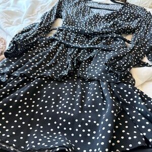 Polka Dot Long Sleeve Dress